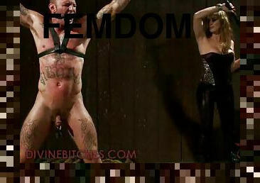 bdsm, slave, blond, bondage, dominans, femidom, smæk