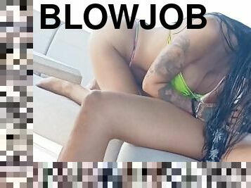 blowjob and pussy fingering on YATCH ?????
