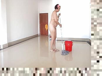 Maid Cleans Office Space. Maid Without Panties. Hall C 2 Timer