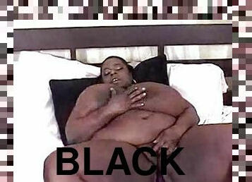 Huge black girl with huge black tits