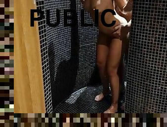 fucked in the shower after sauna