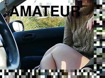 married woman watch me cum in my car