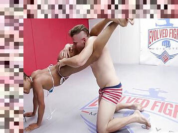 Nathan Bronson And Kira Noir - Naked Wrestling And Hard Fucking From 15 Min