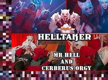 4K Helltaker: Mr Hell and Cerberus Orgy