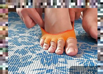 Gamer Girl Playtime Clip - Putting On Yoga Socks
