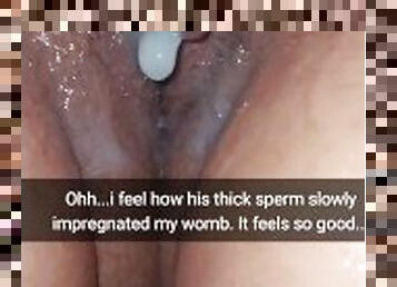 Sorry, hubby, but i feel how his cum starting impregnated me already..-Cuckold Snap Captions