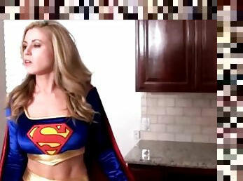 Sexy supergirl captured, bound and exposed by evil catwoman