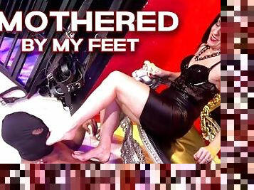Smothered By My Feet - Lady Bellatrix Femdom foot domination in the dungeon (teaser)