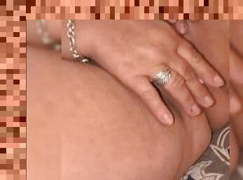 Fat sexy grandmother sticks small dildo in her vagina. Her pussy is so hot.
