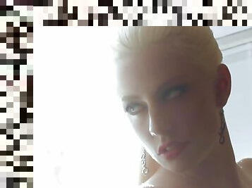 Platinum Blonde Jessie Volt&#039;s Solo Sex Show