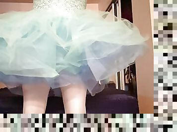 Zentai Doll in a Leotard Ballerina Dress
