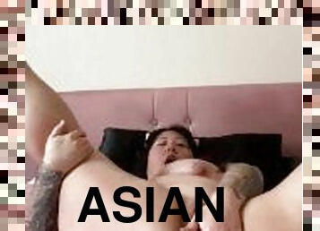 OnlyFans Asian Milf Rubs and Fingers Cute Pussy
