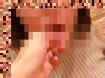 Submissive College Girl Suck Man's Finger and Vibrator Masturbation