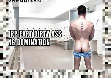 Jock burp fart dirty ass cleaning domination
