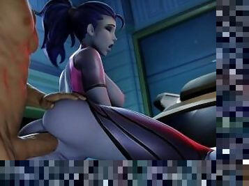 Arrested Widowmaker fucked in Ass on Police Car [Grand Cupido]( Overwatch )