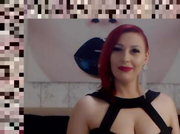 Redhead Lady Smoking On Webcam