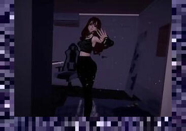 CherryErosXoXo VR sexy dances for peeping tom pervert voyeur as she is spied on- FREE Full Video!