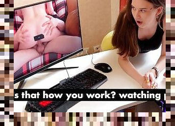 I was shocked that my stepsister also likes to watch porn.