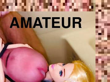Compilation 3 - Cumshots and pissing - Piss after shooting a load - Barbie dolls, vacuum hose, vibrator, bottle, inflatable toy