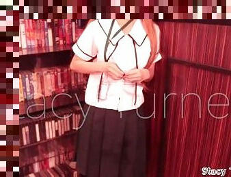 Pinay College Took Off Her School Uniform Inside The Library  Pinay Student Naghubad Sa Library