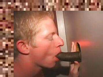 Blonde White Boy Toy Cock Sucking Glory Hole Gay Perfect God Swallowing Black Cocks Too!