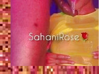 Sahanirose & her SLOPPY Dick Sucks