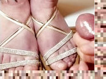 beautiful feet in sandals