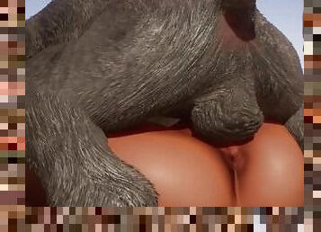 Goat Demon Orgasms & CUMS INSIDE Human Female  Wild Life Furry