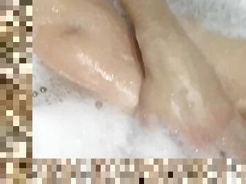 While Taking a Bath, I Got Horny and Started Touching Myself